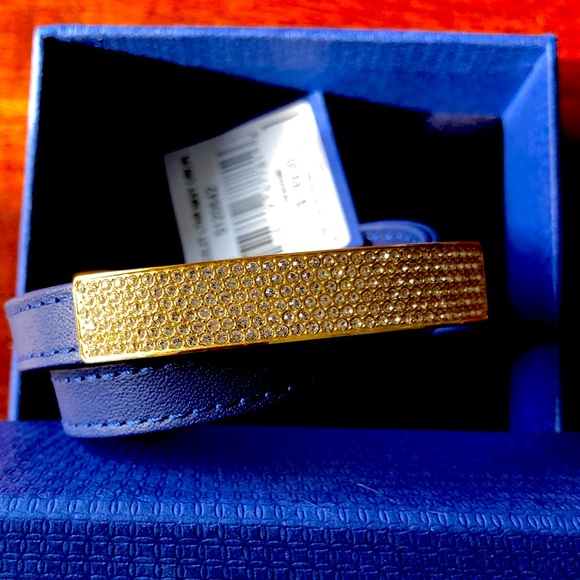 Swarovski Leather Wrap Bracelet - Picture 1 of 4